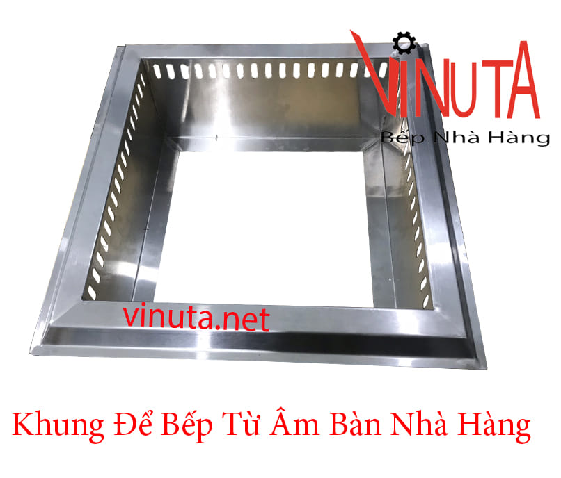 khung để bếp từ âm bàn nhà hàng