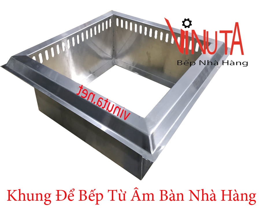 khung để bếp từ âm bàn nhà hàng