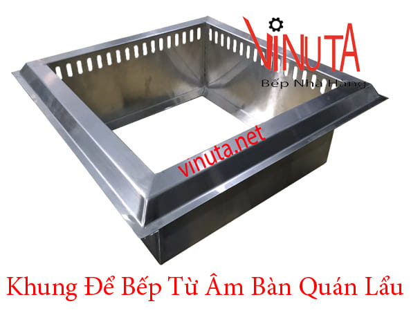 khung để bếp từ âm bàn quán lẩu