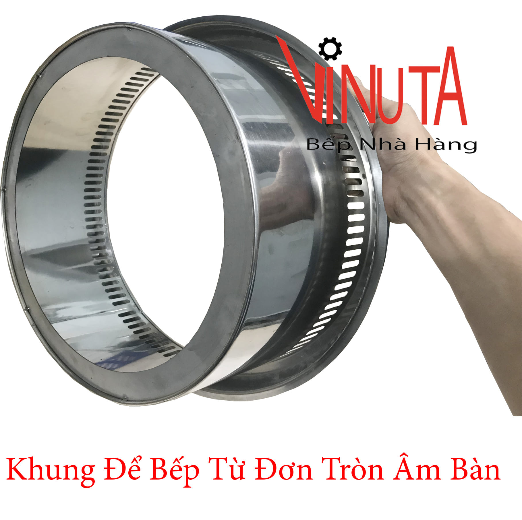 khung để bếp từ đơn tròn âm bàn