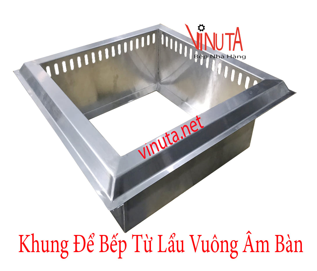 khung để bếp từ lẩu vuông âm bàn