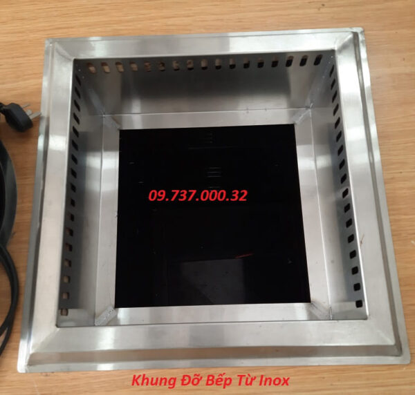 Bếp lẩu 4 ngăn nhà hàng, bếp từ vuông âm bàn 4 ngăn, bếp lẩu inox 4 vị - Ảnh 6