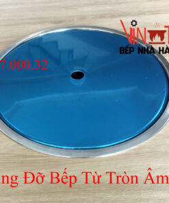 Khung Bếp từ âm bàn tròn, Giá đỡ bếp từ đơn hình tròn có nắp đậy chất liệu inox