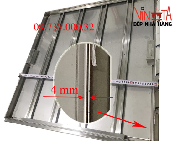 Nắp đậy bể nước ngầm 80x80 cm, inox 304, chắc chắn, bền, đẹp, giá rẻ - Ảnh 3
