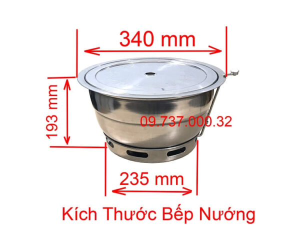 Bếp nướng âm bàn nhà hàng, bếp nướng than BBQ tại bàn không khói - Ảnh 9