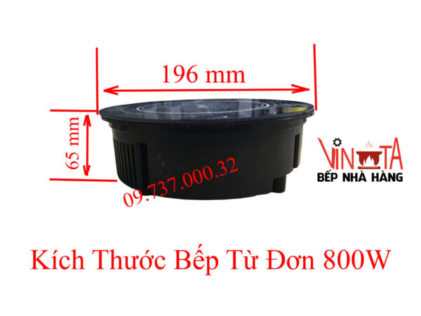 Bếp từ đơn nhỏ nhất, bếp điện từ âm bàn ăn lẩu 1 người, công suất 800w giá rẻ - Ảnh 10