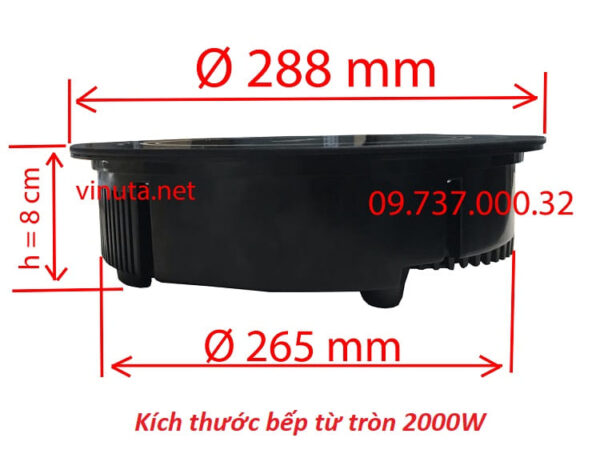 Bếp từ đơn tròn âm bàn,bếp lẩu nhà hàng, nồi lẩu tròn inox 2, 3, 4 ngăn - Ảnh 8