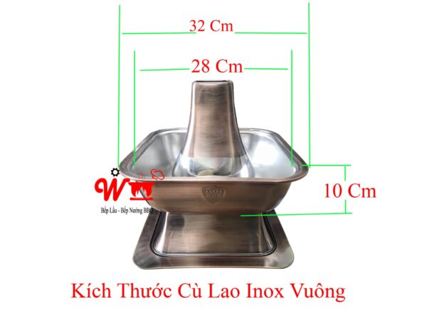 Nồi nấu lẩu cù lao inox 304, lẩu cá dân ích, nồi nấu lẩu bằng than - Ảnh 2