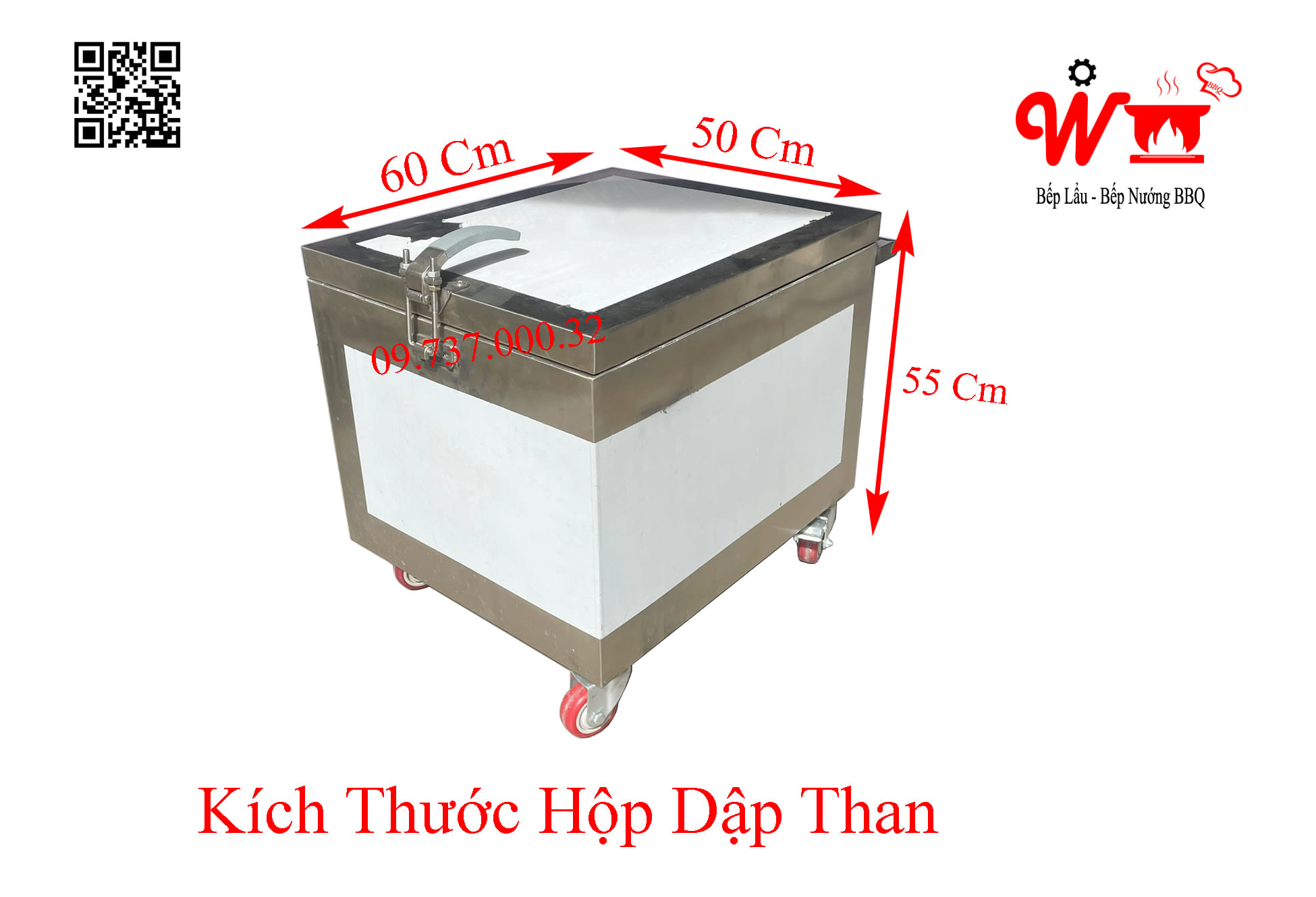 Kích thước hộp dập than