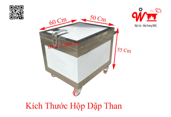 Thùng dập than, tủ, hộp dập tắt than cháy bếp nướng BBQ - Ảnh 4
