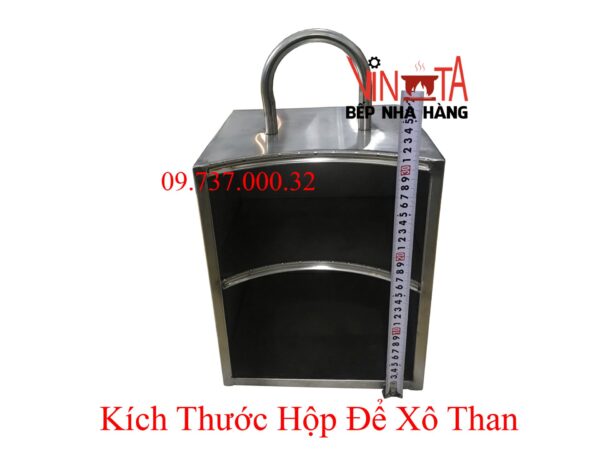 Hộp để xô than bếp nướng than hoa bbq hàn quốc, giỏ đựng bát than - Ảnh 7