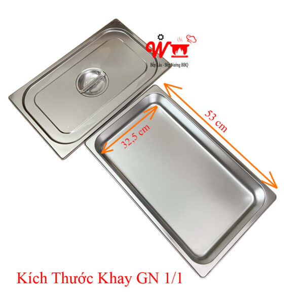 Tủ giữ nóng thức ăn inox, Bàn hâm nóng giữ nhiệt thức ăn 3,4,5.6... ngăn - Ảnh 6