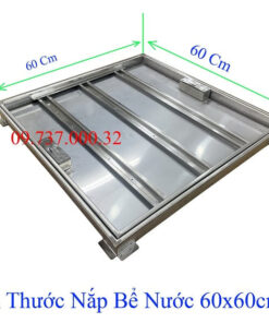 Alternative view of Nắp bể nước ngầm 60x60cm, Nắp đậy bể nước inox 304 thành dày giá rẻ