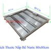 Nắp bể nước inox 304, âm sàn, chống nước, chống mùi, 80x80cm