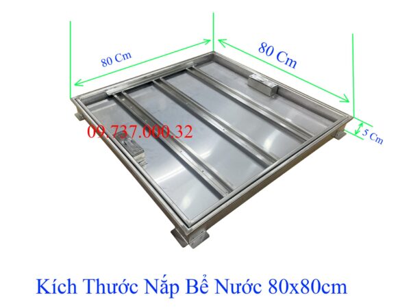 Nắp bể nước ngầm, âm sàn, inox 304, nắp đậy bể nước trong nhà - Ảnh 24