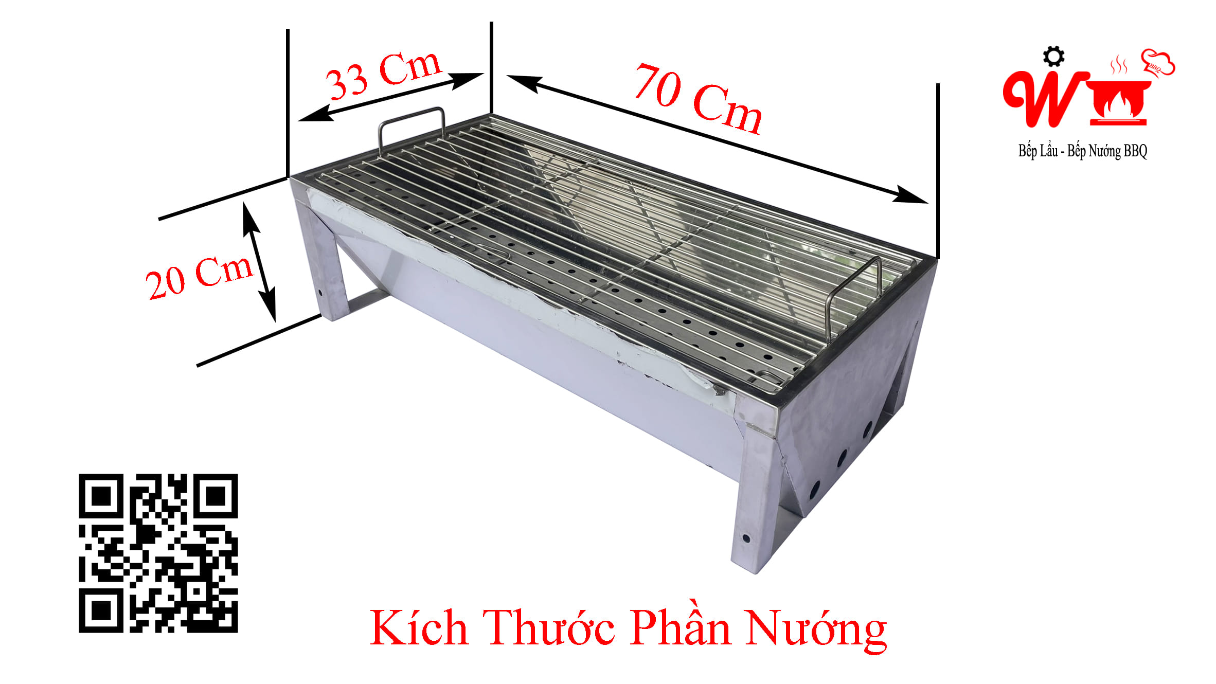 kích thước phần nướng