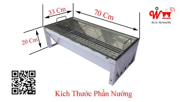 Bếp nướng inox sân vườn, gia đình, picnic, homestay - Ảnh 8