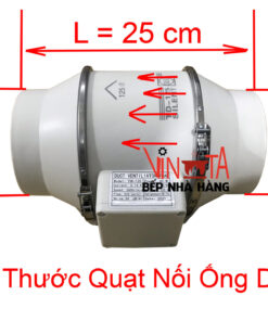 Alternative view of Quạt hút nối ống gió d125, quạt thông gió khử mùi hôi phòng ngủ, vệ sinh, văn phòng