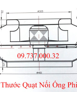 Alternative view of Quạt nối ống phi 315 mm, quạt thông gió, hút mùi nối ống tròn d315 mm