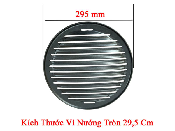 Khay nướng, đĩa, vỉ nướng gang tròn, màu đen dùng cho bếp nướng BBQ tại bàn - Ảnh 5