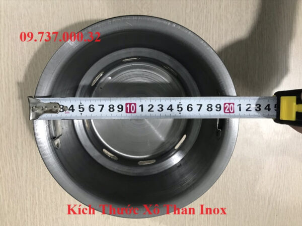 Chậu đựng than bếp nướng, bát than,tô chứa than hoa bếp nướng âm bàn - Ảnh 6