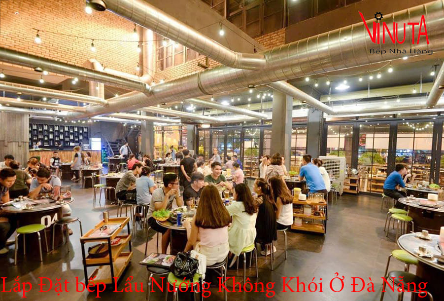 lắp đặt bếp lẩu nướng không khói ở đà nẵng