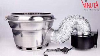 lắp đặt bếp nướng âm bàn hút khói âm
