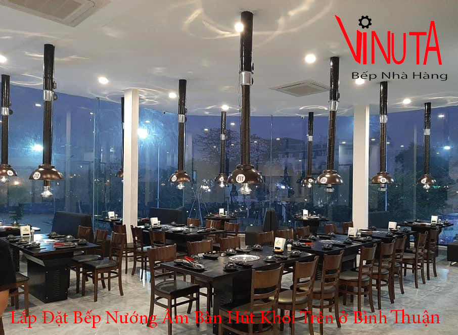 lắp đặt bếp nướng âm bàn hút khói trên ở bình thuận