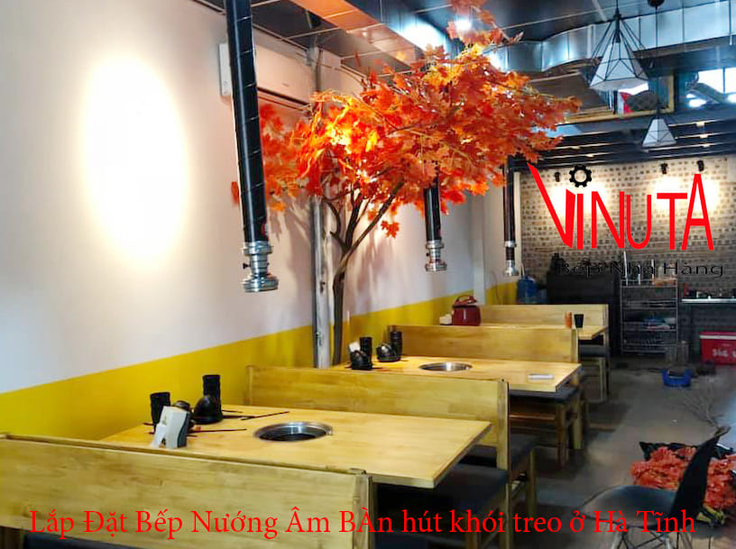 Lắp đặt bếp nướng âm bàn hút khói treo ở hà tĩnh