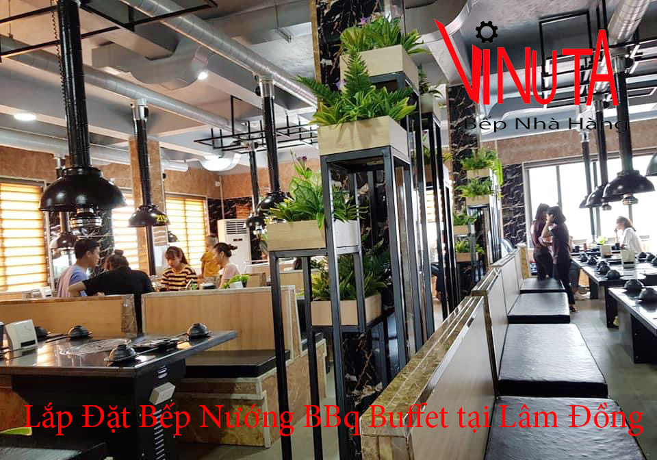 lắp đặt bếp nướng bbq buffet tại Lâm Đồng