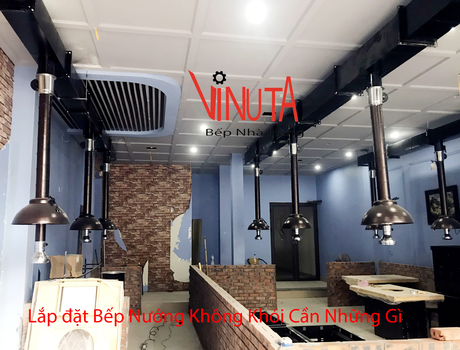 lắp đặt bếp nướng không khói cần những gì