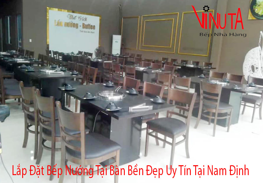 lắp đặt bếp nướng tại bàn bền đẹp uy tín tại nam định