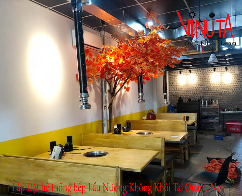 lắp đặt hệ thống bếp lẩu nướng không khói tại quảng nam