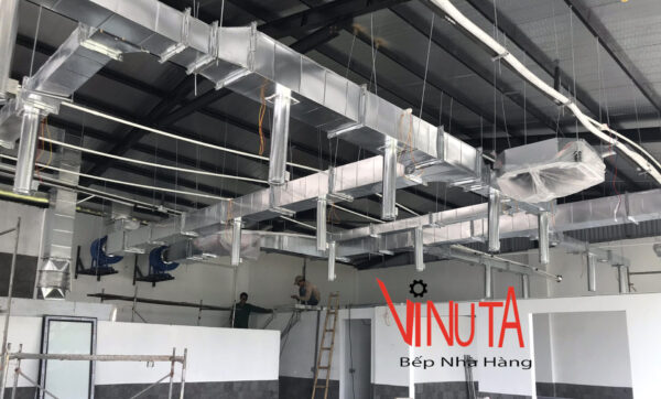 thi công hệ thống Hút Khói Bếp Nướng Than Hoa âm bàn Hút Khói Dương Tại Nam Định - Ảnh 5