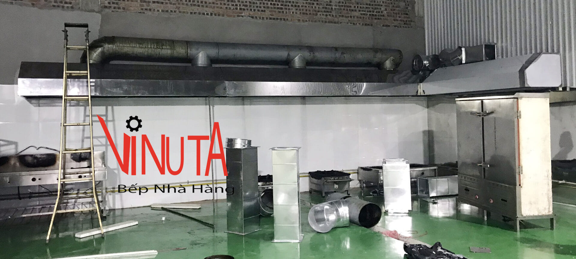 lắp đặt hút khói khử mùi bếp nấu nhà hàng tại lai châu