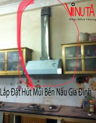 lắp đặt hút mùi bếp nấu gia đình