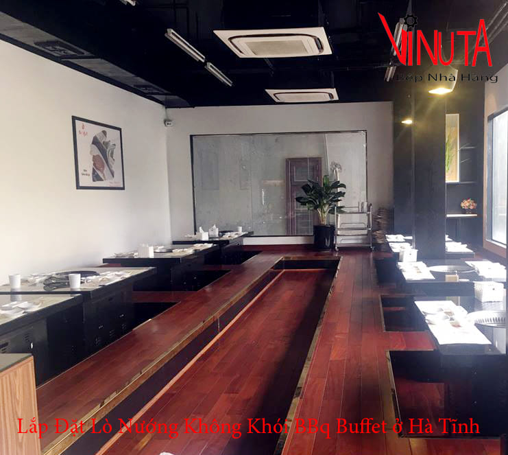 Lắp đặt lò nướng không khói BBQ Buffet ở Hà Tĩnh