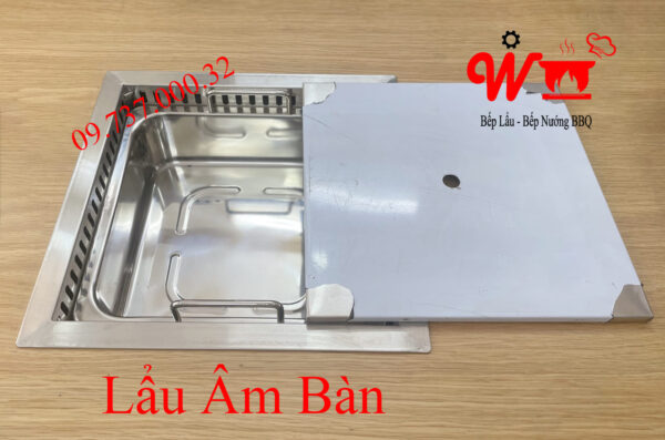 Bếp lẩu âm bàn 1,2,3,4 ngăn riêng biệt, SetUp Bộ bếp lẩu đặt âm bàn dùng cho Nhà Hàng, quán lẩu, gia đình - Ảnh 12