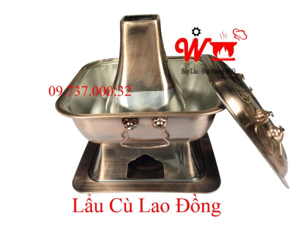 Nồi nấu lẩu cù lao inox 304, lẩu cá dân ích, nồi nấu lẩu bằng than - Ảnh 3
