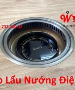 Alternative view of Bếp nướng lẩu điện BBQ âm bàn, dùng cho nhà hàng, quán lẩu, đẹp, bền, giá rẻ