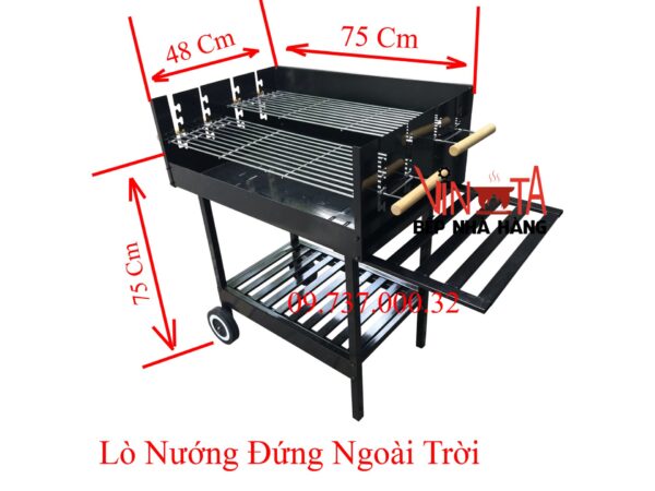 Bếp nướng sân vườn, lò nướng vỉa hè gia đình, cắm trại, picnic giá rẻ - Ảnh 12