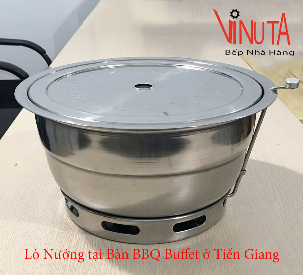 lò nướng tại bàn bbq buffet ở tiền giang