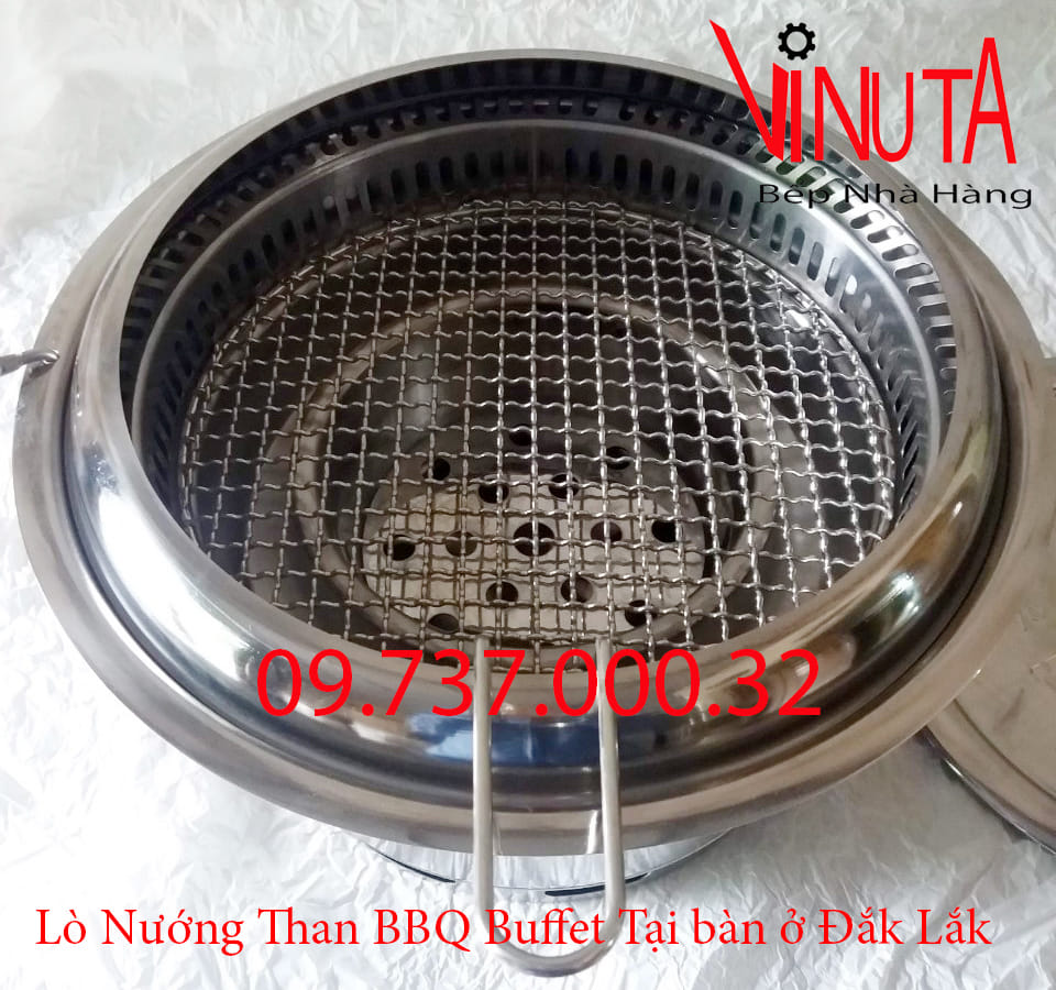 lò nướng than bbq buffet tại bàn ở đắk lắk