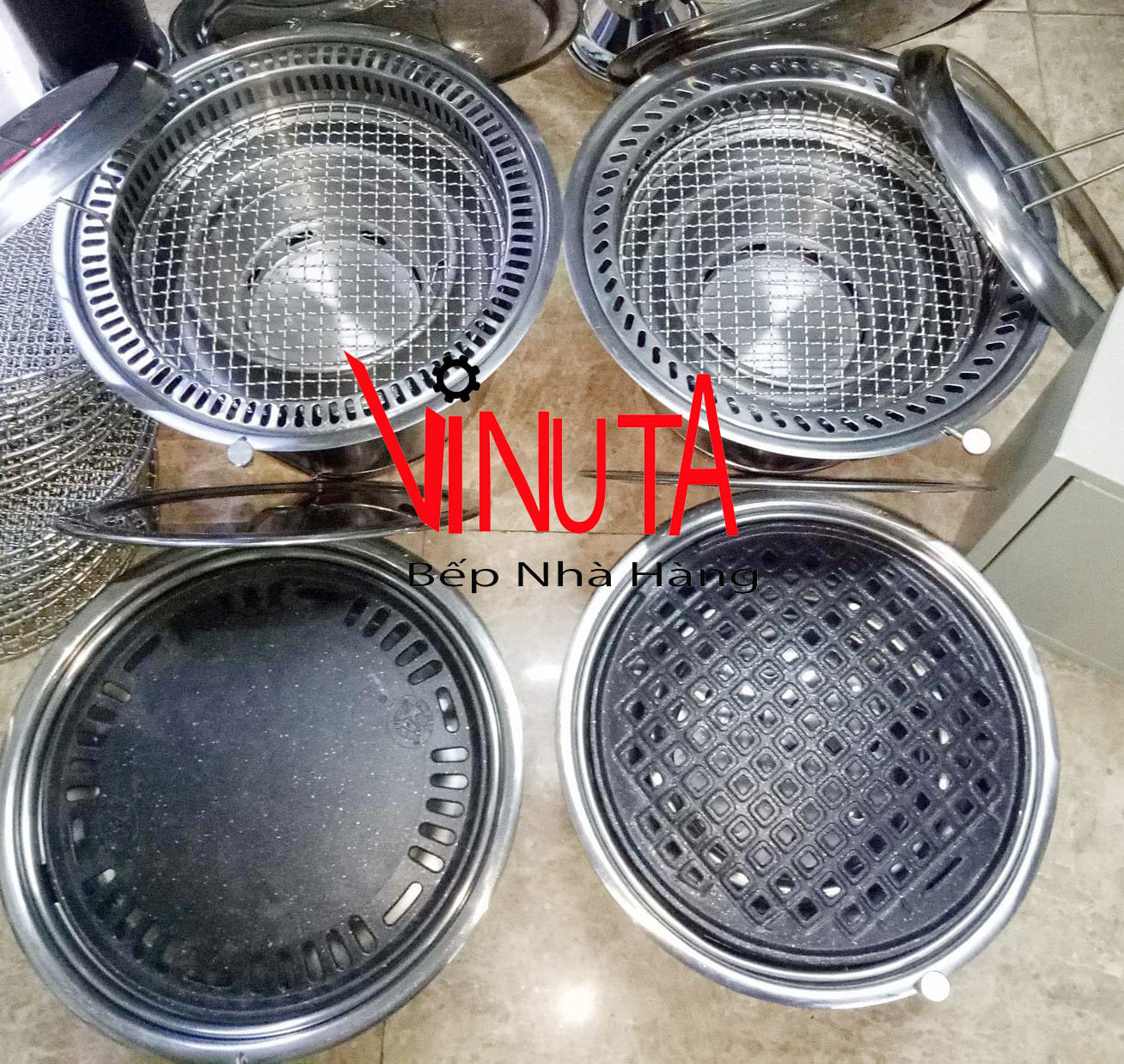 lò nướng than tại bàn ở thanh hóa