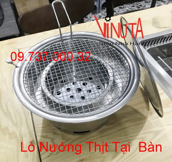 Bếp nướng than hoa Sài Gòn,bếp nướng âm bàn hút dương nhà hàng bbq - Ảnh 8