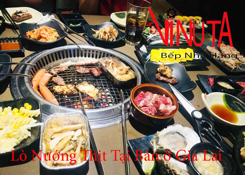 lò nướng thịt tại bàn ở gia lai
