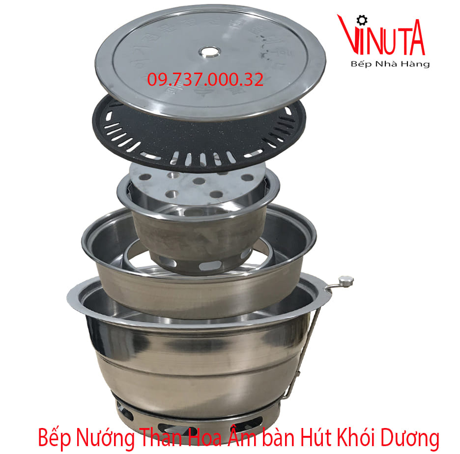 lò nướng thức ăn tại bàn ở quảng ninh