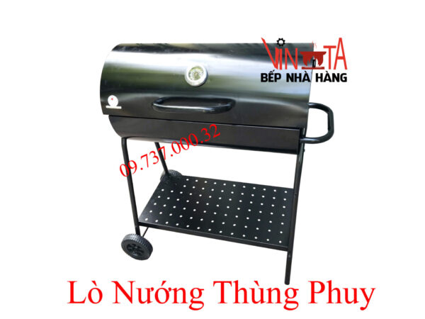 bếp nướng thùng phuy bbq, lò nướng than hoa ngoài trời giá rẻ, đẹp, tiện dụng - Ảnh 14