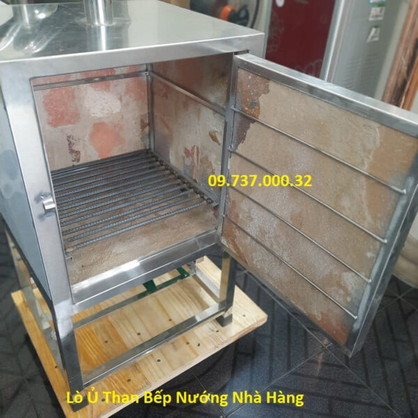 Lò ủ than BBQ, lò ủ than bếp nướng âm bàn, bếp nướng BBQ nhà hàng - Ảnh 4