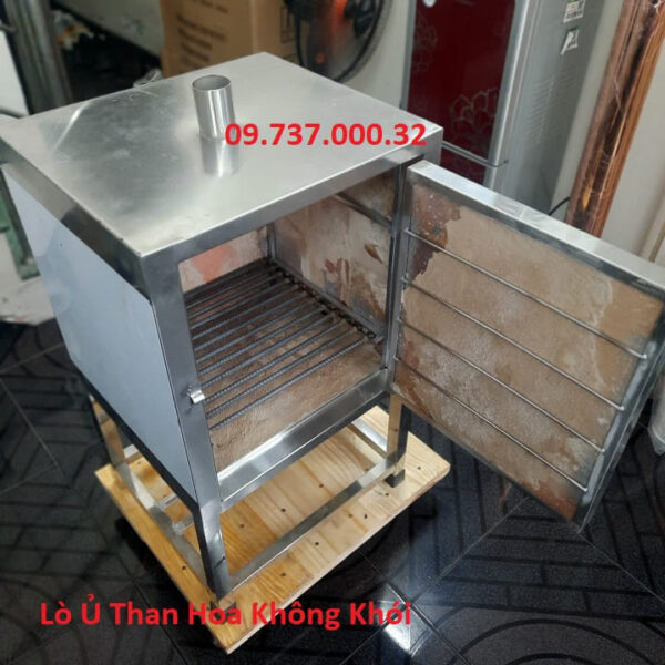 Lò ủ than bếp nướng BBQ, lò ủ than hoa không khói, tủ mồi, giữ nhiệt than - Ảnh 5